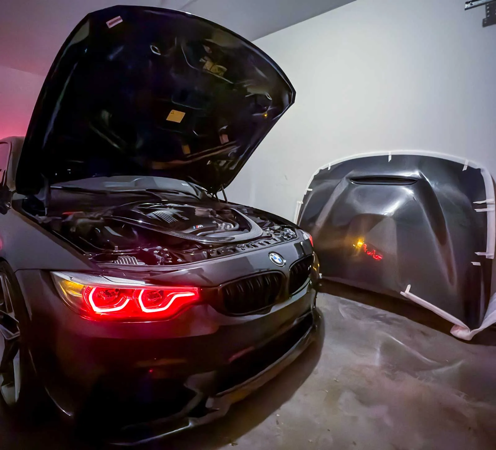 Cover for BMW Carbon Fiber Hood