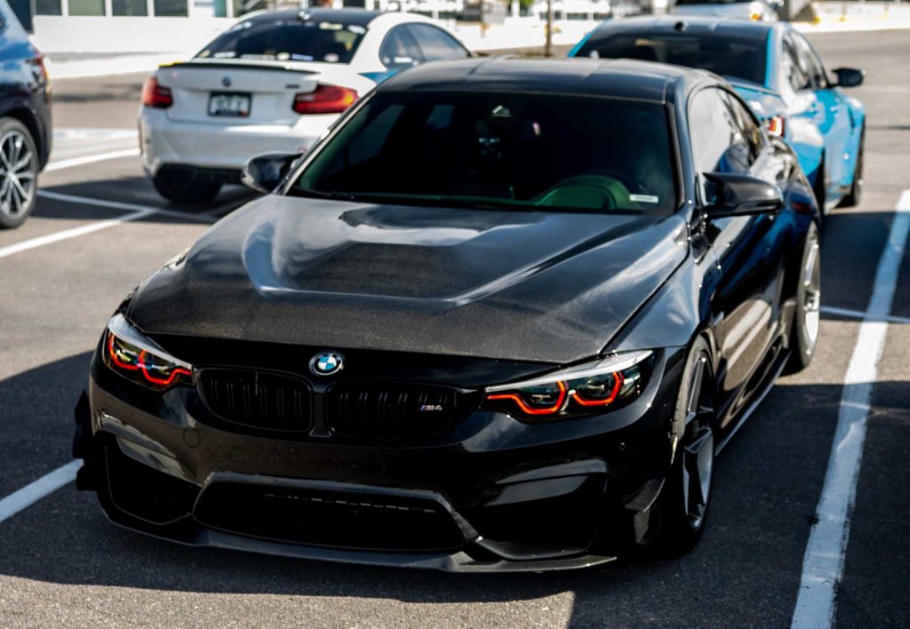 modded black bmw m4