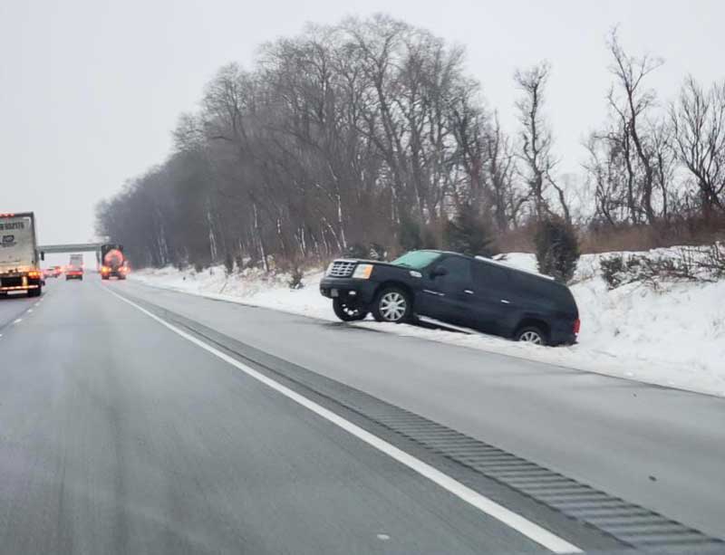 testing firestone weathergrip in snowy and icy conditions